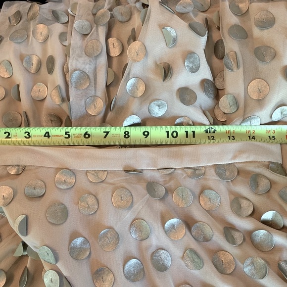 Anthropology Eva Franco Payette Skirt Gold Dot on Champagne Size 8 - Picture 7 of 9